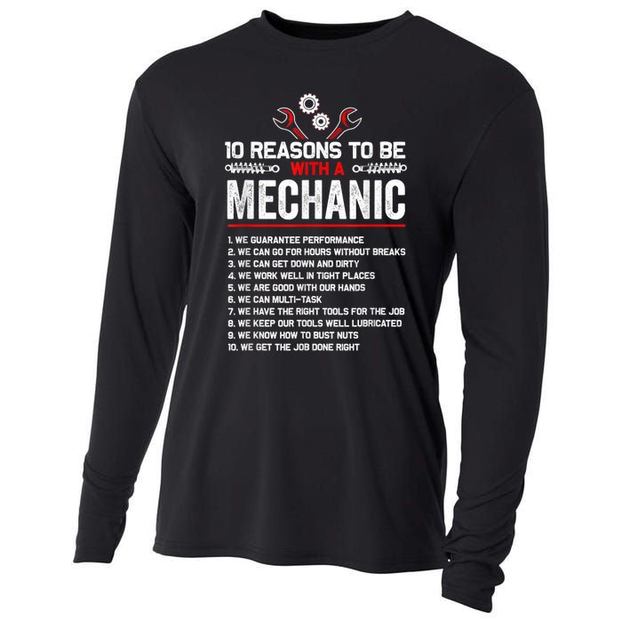 10 Reasons To Be With A Mechanic For Men Car Mechanics Cooling Performance Long Sleeve Crew