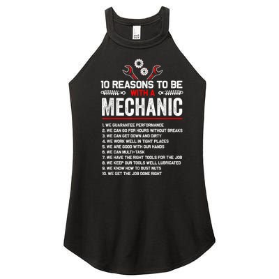 10 Reasons To Be With A Mechanic For Men Car Mechanics Women's Perfect Tri Rocker Tank