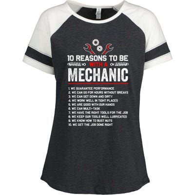 10 Reasons To Be With A Mechanic For Men Car Mechanics Enza Ladies Jersey Colorblock Tee