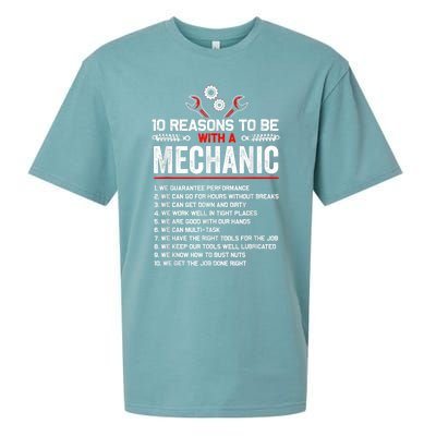 10 Reasons To Be With A Mechanic For Men Car Mechanics Sueded Cloud Jersey T-Shirt