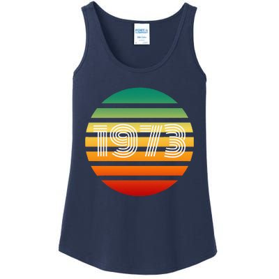 1973 Retro Vintage Sunrise Sunset Pro Choice Ladies Essential Tank