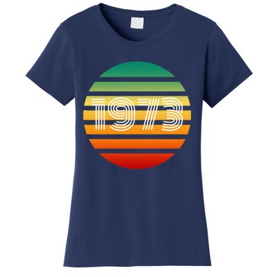 1973 Retro Vintage Sunrise Sunset Pro Choice Women's T-Shirt