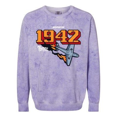 1942 Retro Vintage Arcade Colorblast Crewneck Sweatshirt