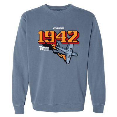 1942 Retro Vintage Arcade Garment-Dyed Sweatshirt