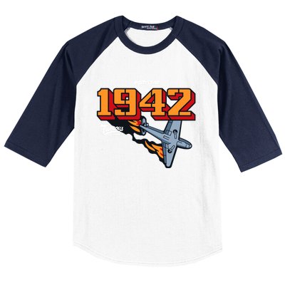 1942 Retro Vintage Arcade Baseball Sleeve Shirt