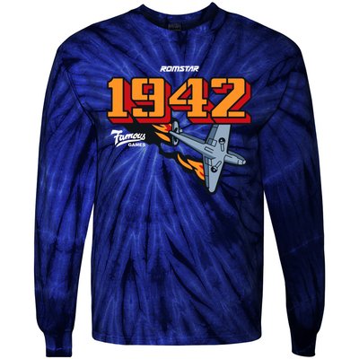 1942 Retro Vintage Arcade Tie-Dye Long Sleeve Shirt