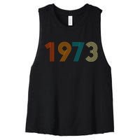 1973 Roe V Wade Women's Racerback Cropped Tank