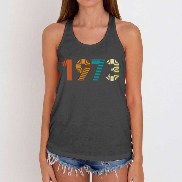 1973 Roe V Wade Women's Knotted Racerback Tank