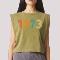 1973 Roe V Wade Garment-Dyed Women's Muscle Tee