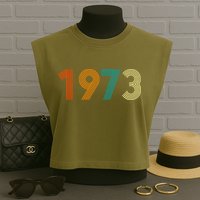1973 Roe V Wade Garment-Dyed Women's Muscle Tee
