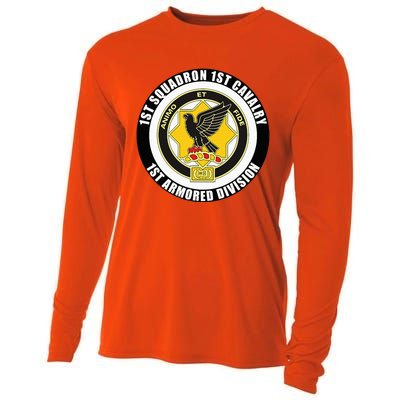 1st Squadron 1st Cavalry 1st Armored Division Veteran Cooling Performance Long Sleeve Crew