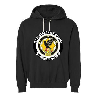 1st Squadron 1st Cavalry 1st Armored Division Veteran Garment-Dyed Fleece Hoodie