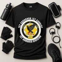 1st Squadron 1st Cavalry 1st Armored Division Veteran Cooling Performance Crew T-Shirt