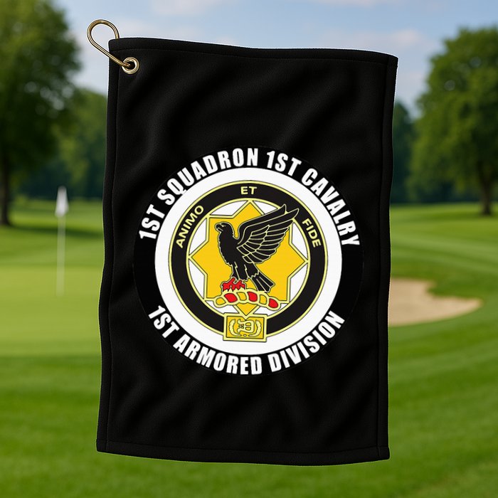 1st Squadron 1st Cavalry 1st Armored Division Veteran Golf Towel