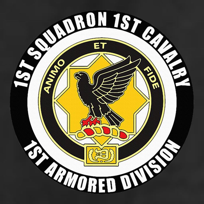 1st Squadron 1st Cavalry 1st Armored Division Veteran Golf Towel