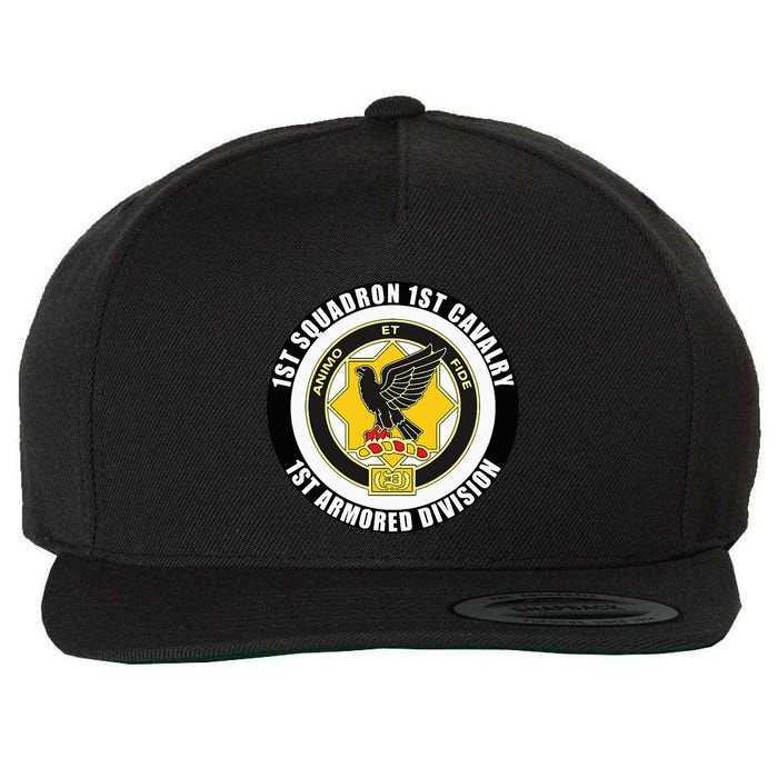 1st Squadron 1st Cavalry 1st Armored Division Veteran Wool Snapback Cap