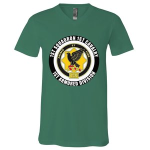 1st Squadron 1st Cavalry 1st Armored Division Veteran V-Neck T-Shirt