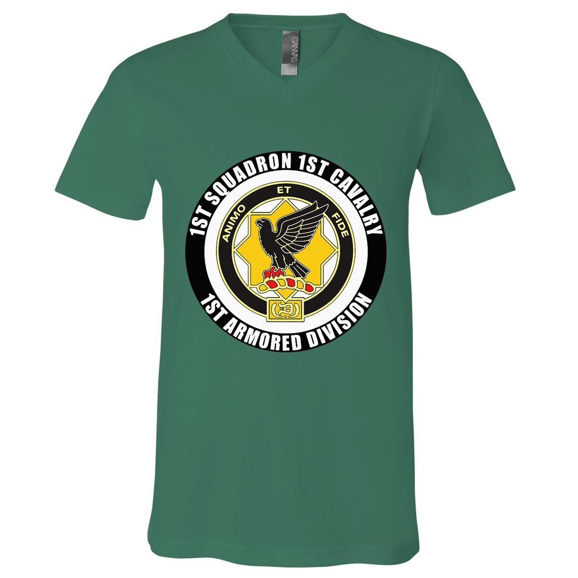 1st Squadron 1st Cavalry 1st Armored Division Veteran V-Neck T-Shirt