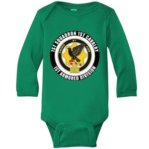 1st Squadron 1st Cavalry 1st Armored Division Veteran Baby Long Sleeve Bodysuit