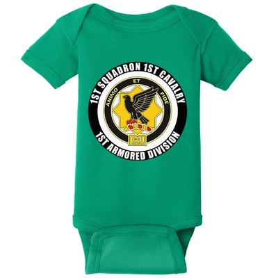 1st Squadron 1st Cavalry 1st Armored Division Veteran Baby Bodysuit