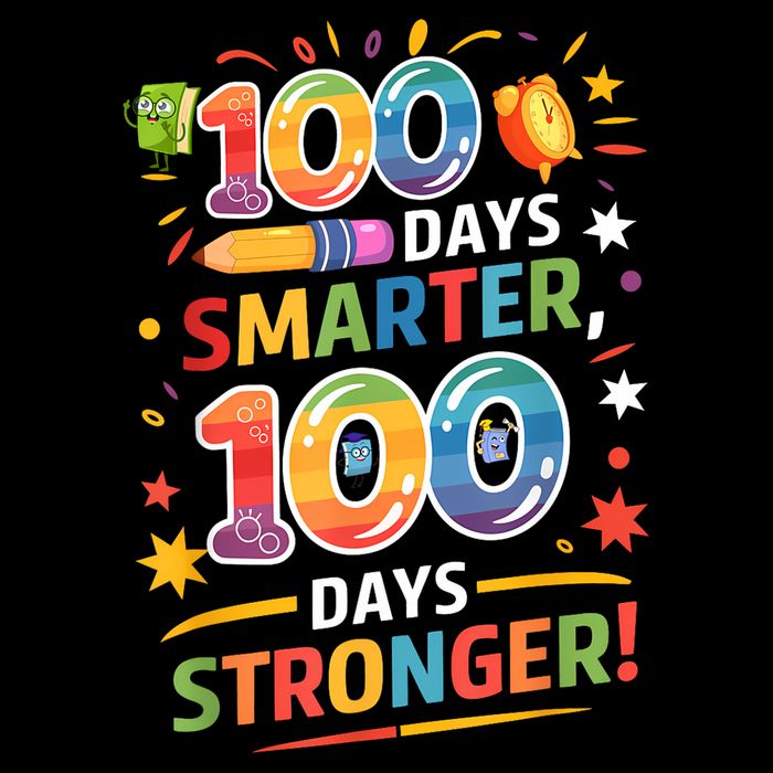 100 Smart 100 Stronger Happy 100th Day Of School Celebration Mesh Reversible Basketball Jersey Tank