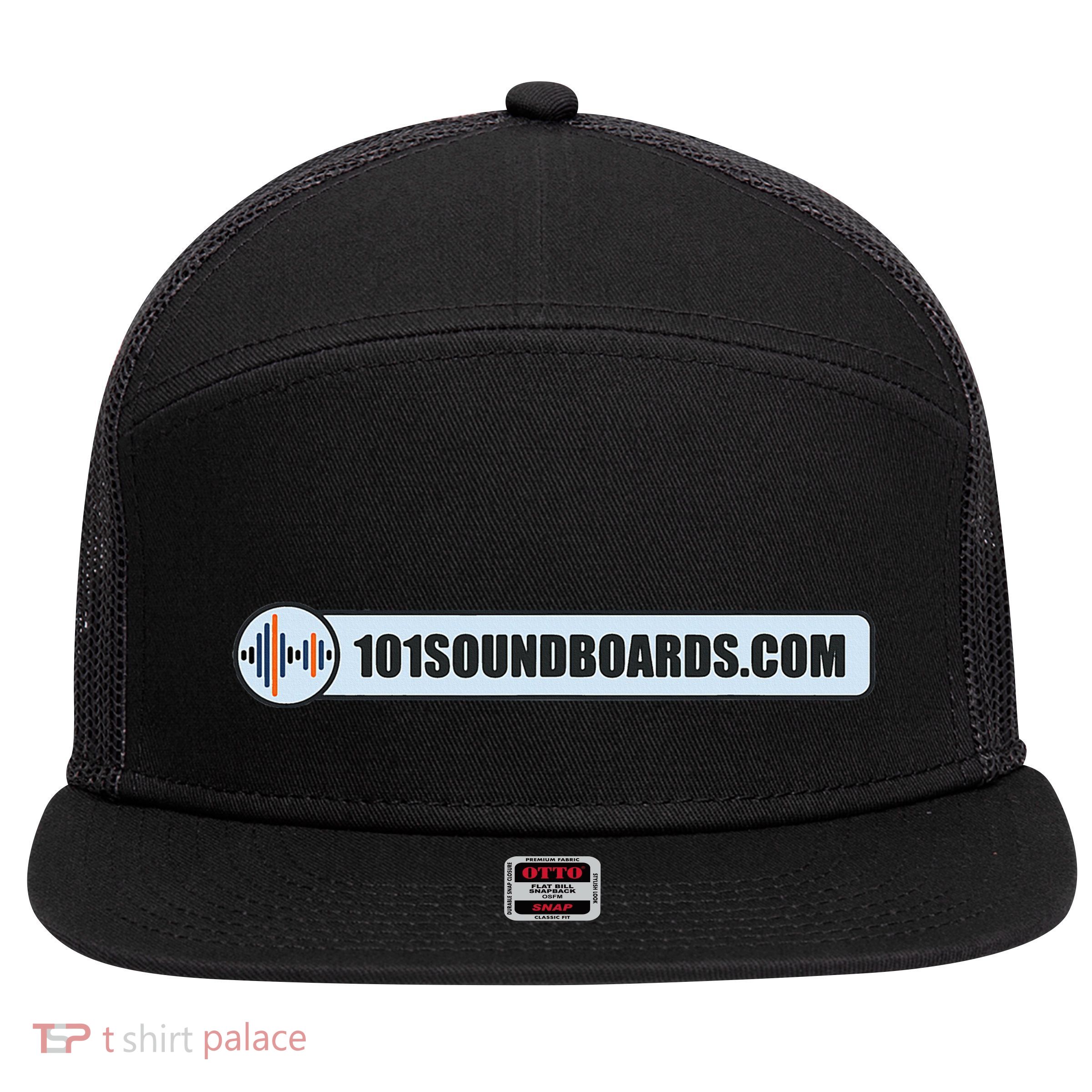 101 S.oundboards 7 Panel Mesh Trucker Snapback Hat