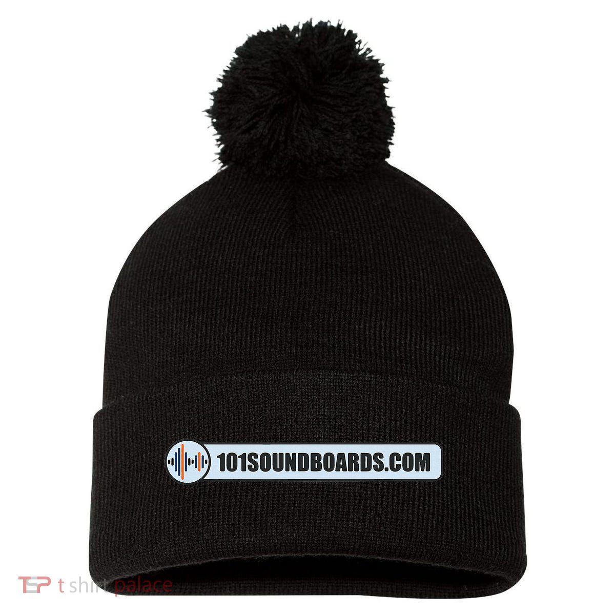 101 S.oundboards Pom Pom 12in Knit Beanie