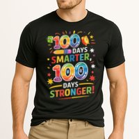 100 Smart 100 Stronger Happy 100th Day Of School Celebration Cooling Performance Crew T-Shirt