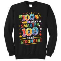 100 Smart 100 Stronger Happy 100th Day Of School Celebration Sweatshirt
