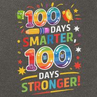 100 Smart 100 Stronger Happy 100th Day Of School Celebration Cotton Canvas Backpack