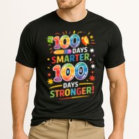 100 Smart 100 Stronger Happy 100th Day Of School Celebration Cooling Performance Crew T-Shirt