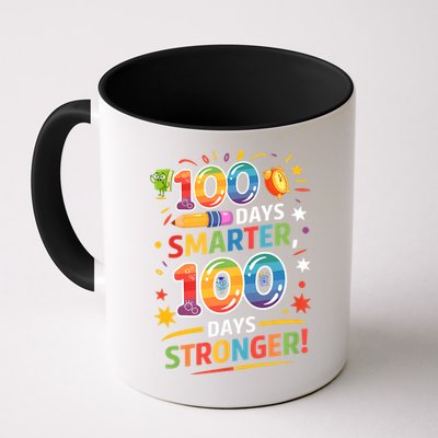 100 Smart 100 Stronger Happy 100th Day Of School Celebration Mug