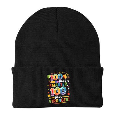 100 Smart 100 Stronger Happy 100th Day Of School Celebration Beanie