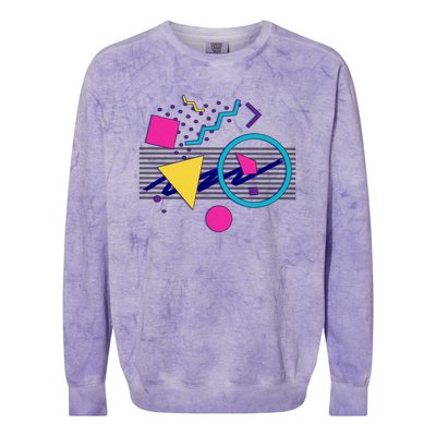 1988 Sensations 80S Retrowave Outrun Memphis Milano Style Colorblast Crewneck Sweatshirt