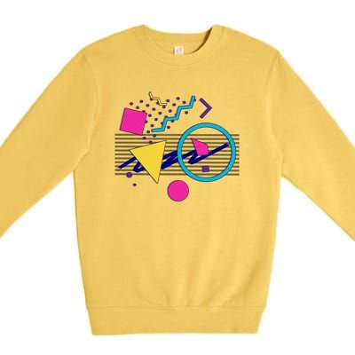 1988 Sensations 80S Retrowave Outrun Memphis Milano Style Premium Crewneck Sweatshirt