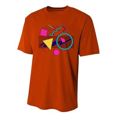 1988 Sensations 80S Retrowave Outrun Memphis Milano Style Performance Sprint T-Shirt