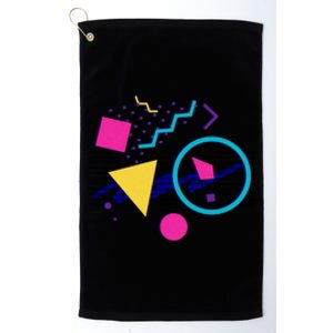 1988 Sensations 80S Retrowave Outrun Memphis Milano Style Platinum Collection Golf Towel