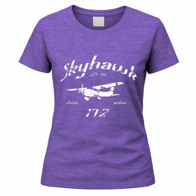 172 Skyhawk Airplane Classic Vintage Women's T-Shirt