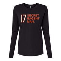 17 Secret Bagent Man Womens Cotton Relaxed Long Sleeve T-Shirt