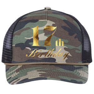 17th (Seventeenth) Birthday Party Wear Retro Rope Trucker Hat Cap