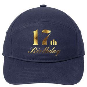 17th (Seventeenth) Birthday Party Wear 7-Panel Snapback Hat