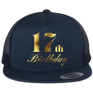 17th (Seventeenth) Birthday Party Wear Flat Bill Trucker Hat