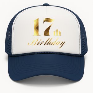 17th (Seventeenth) Birthday Party Wear Trucker Hat