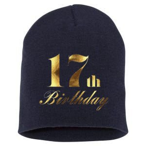 17th (Seventeenth) Birthday Party Wear Short Acrylic Beanie