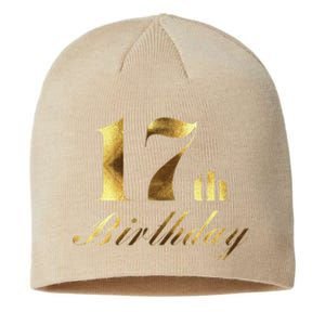 17th (Seventeenth) Birthday Party Wear Sustainable Beanie