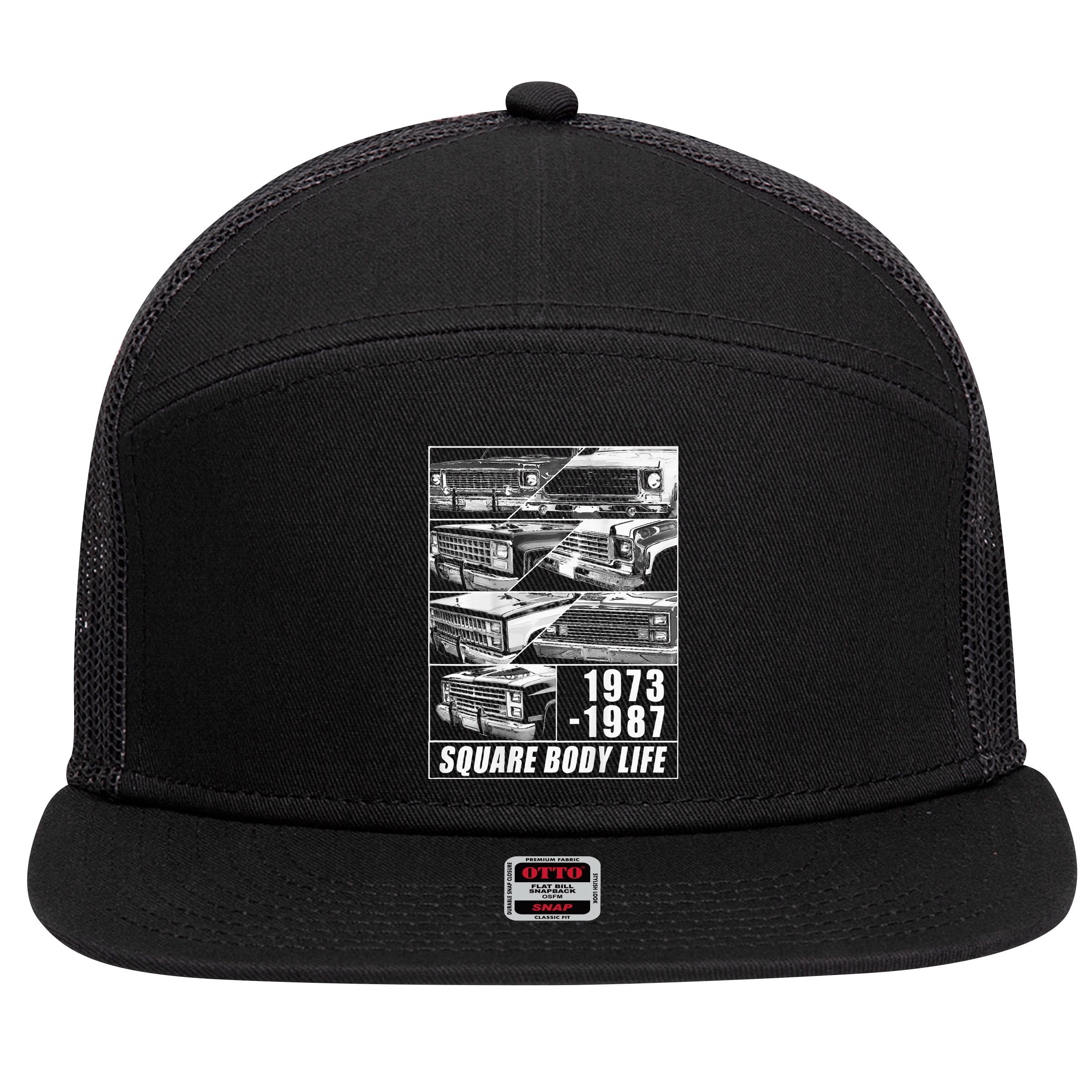 19731987 Square Body Truck Squarebody 7 Panel Mesh Trucker Snapback Hat