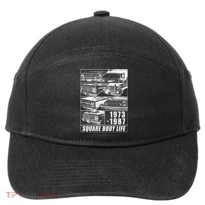 19731987 Square Body Truck Squarebody 7-Panel Snapback Hat