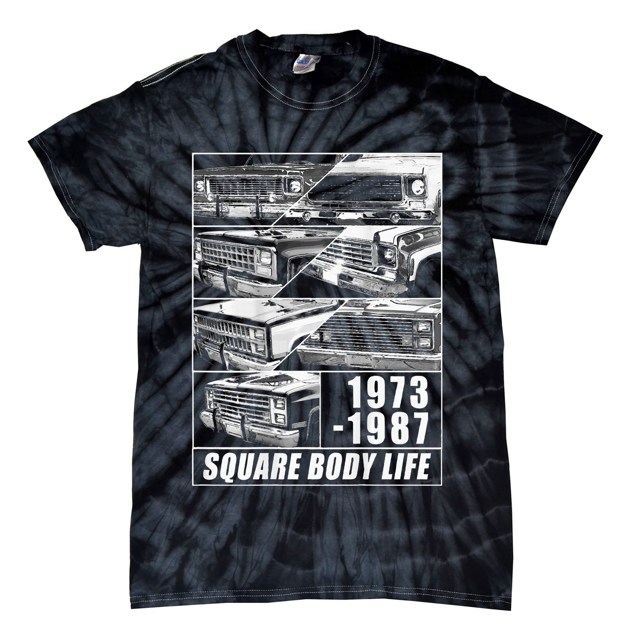 19731987 Square Body Truck Squarebody Tie-Dye T-Shirt