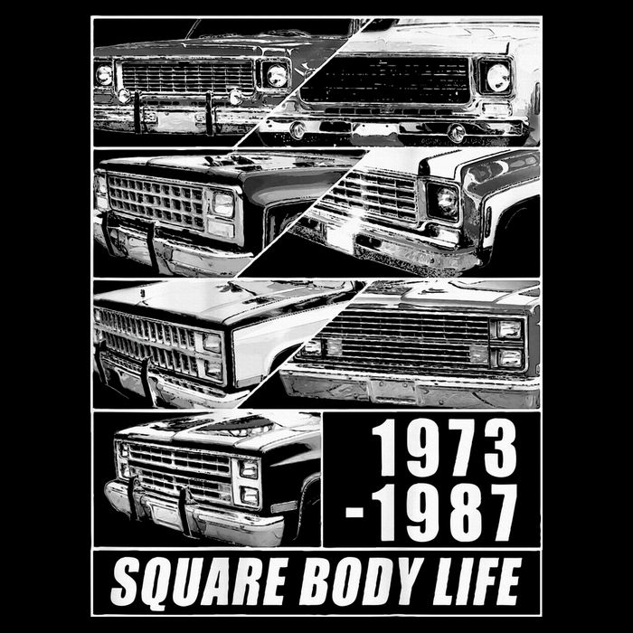 19731987 Square Body Truck Squarebody Tall T-Shirt