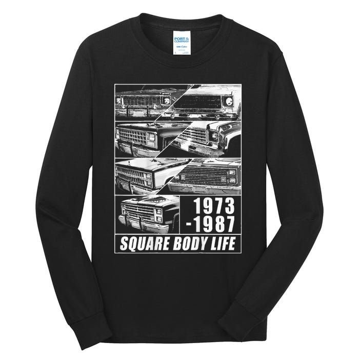 19731987 Square Body Truck Squarebody Tall Long Sleeve T-Shirt